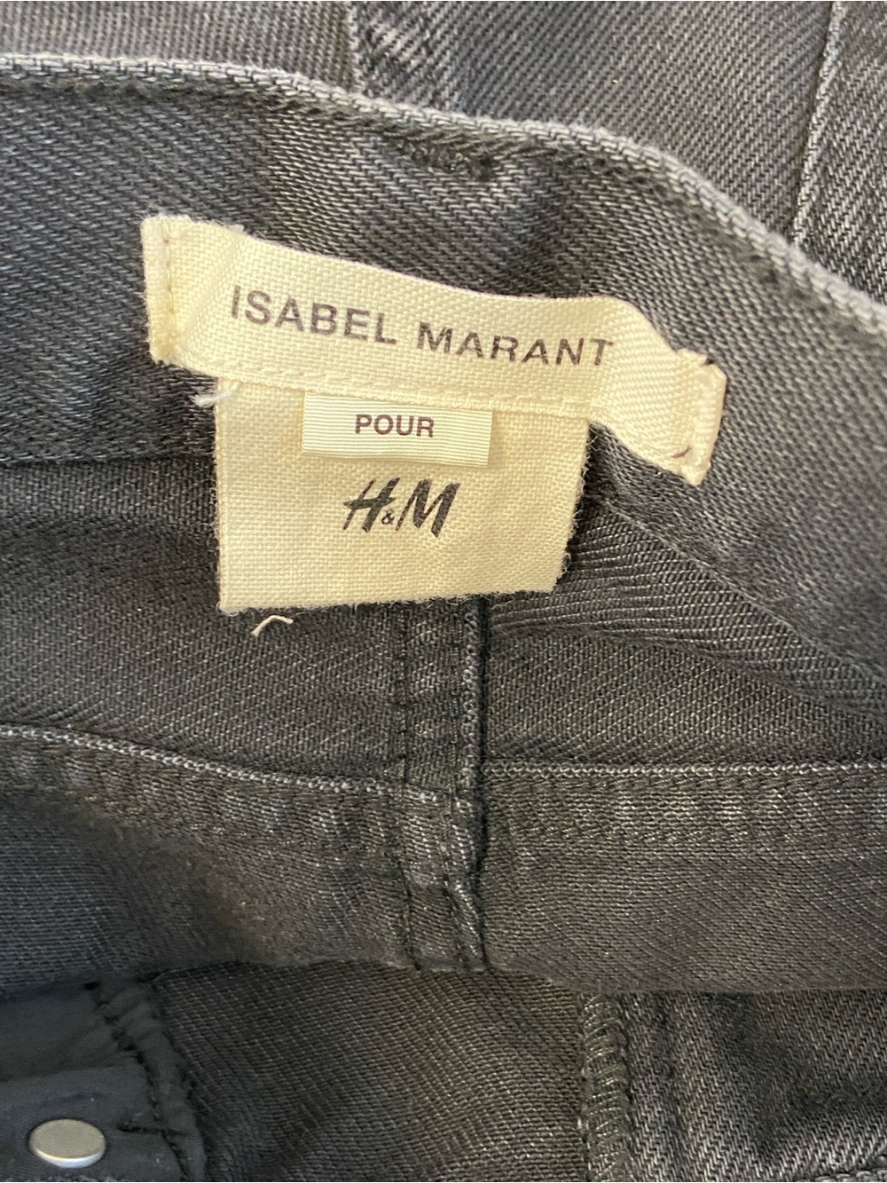 Rare Isabel Marant H&M Embroidered Navajo Boho Black Jeans size 31 - Picture 5 of 7